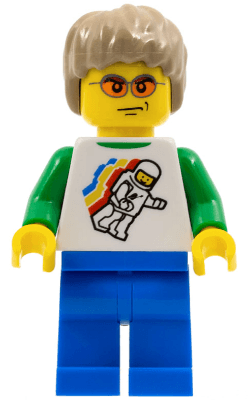 LEGO LEGO Brand Store Male Classic Space Minifigure Floating (no back printing) {Sheffield} (tls068) Promotional Minifigure