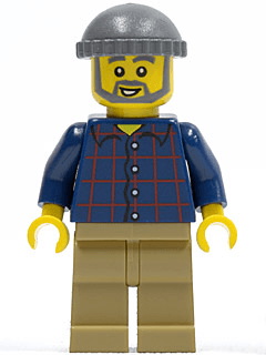 LEGO LEGO Brand Store Male Plaid Button Shirt (tls073) Promotional Minifigure