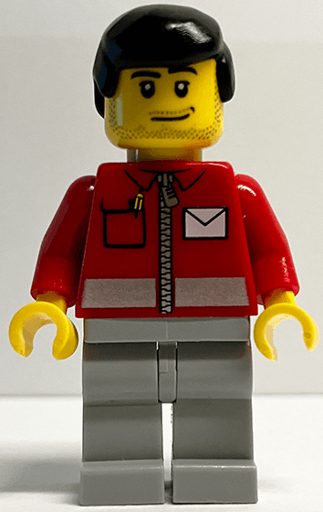 LEGO LEGO Brand Store Male Post Office White Envelope and Stripe (tls120) Promotional Minifigure