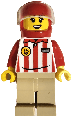 LEGO Hamburger Soapbox Race Car Driver (tls124) Promotional Minifigure