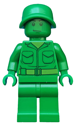 LEGO Green Army Man (toy001) Alien Conquest Minifigure