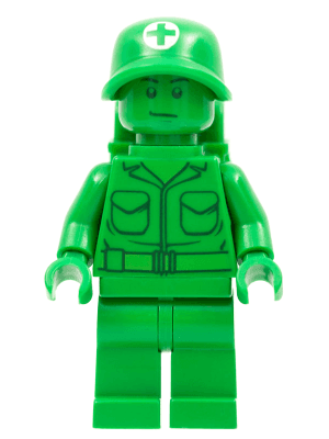 LEGO Green Army Man (toy002) Alien Conquest Minifigure