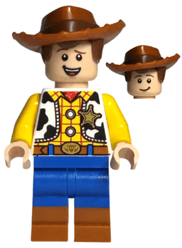 Woody - Normal Legs, Dark Orange Boots, Open Mouth Smile / Lopsided Grin