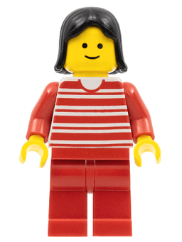 LEGO Horizontal Lines Red (trn010) minifigure