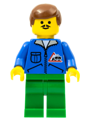 LEGO Bulldozer Logo (trn018) Town / City Minifigure