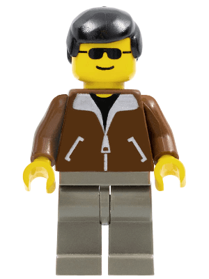 LEGO Jacket Brown (trn019) Town / City Minifigure