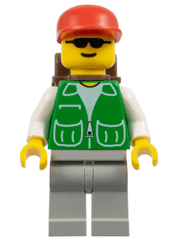 LEGO Jacket Green with 2 Large Pockets (trn029) minifigure