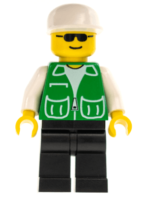 LEGO Jacket Green with 2 Large Pockets (trn030) Town / City Minifigure