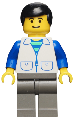 LEGO Suit with 2 Pockets White (trn032) Town / City Minifigure