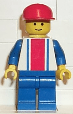 LEGO Vertical Lines Red & Blue (trn040) minifigure