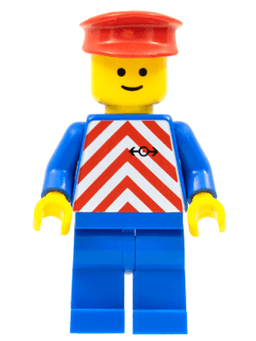 Red & White Stripes - Blue Legs, Red Hat