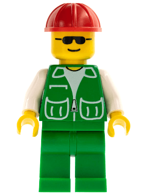 LEGO Jacket Green with 2 Large Pockets (trn074) Town / City Minifigure