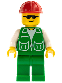 LEGO Jacket Green with 2 Large Pockets (trn074) minifigure