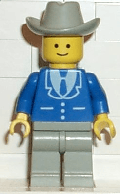 LEGO Suit with 3 Buttons Blue (trn084) Town / City Minifigure