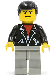 LEGO Leather Jacket with Zippers (trn085) Town / City Minifigure