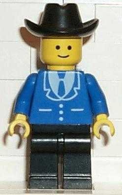 LEGO Suit with 3 Buttons Blue (trn089) Town / City Minifigure