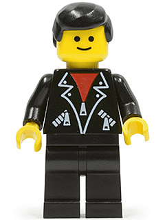 LEGO Leather Jacket with Zippers (trn090) minifigure
