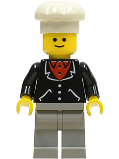 LEGO Suit with 3 Buttons Black (trn091) Town / City Minifigure