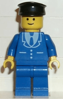 LEGO Suit with 3 Buttons Blue (trn093) minifigure