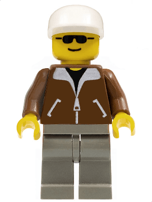 LEGO Jacket Brown (trn095) Town / City Minifigure