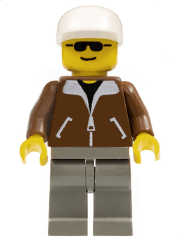 LEGO Jacket Brown (trn095) minifigure