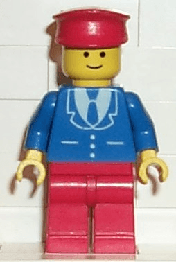 LEGO Suit with 3 Buttons Blue (trn098) Town / City Minifigure