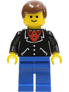 LEGO Suit with 3 Buttons Black (trn101) minifigure