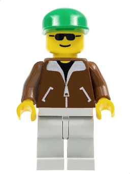 LEGO Jacket Brown (trn107) minifigure