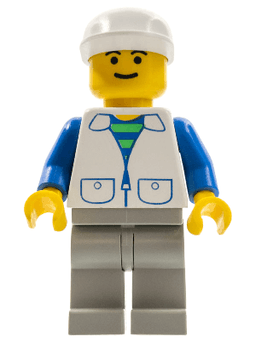 LEGO Suit with 2 Pockets White (trn112) minifigure