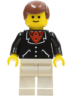 LEGO Suit with 3 Buttons Black (trn113) minifigure