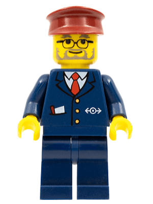 LEGO Train Conductor (trn123) Trains Minifigure