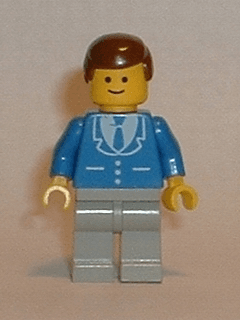 LEGO Suit with 3 Buttons Blue (trn133) minifigure