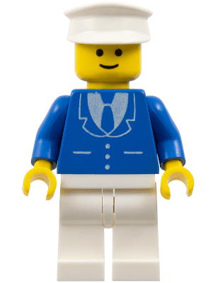 LEGO Suit with 3 Buttons Blue (trn134) Town / City Minifigure