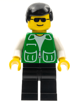 LEGO Jacket Green with 2 Large Pockets (trn136) minifigure