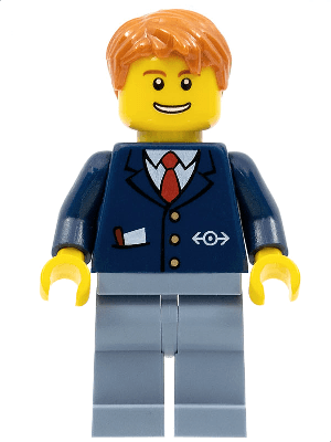 LEGO Train Conductor (trn146) Trains Minifigure