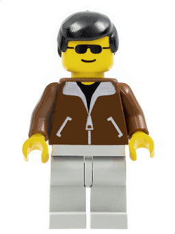 LEGO Jacket Brown (twn003) minifigure