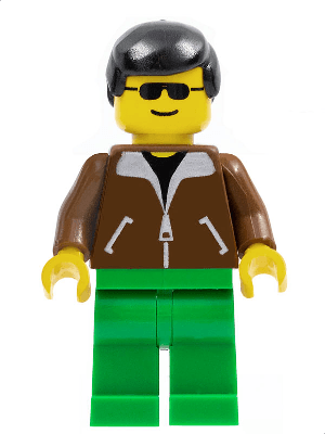 LEGO Jacket Brown (twn013) Town / City Minifigure