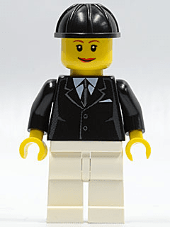 LEGO Horse Rider Female Black Construction Helmet (twn076) minifigure