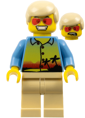 LEGO Sunset and Palm Trees (twn077) Town / City Minifigure