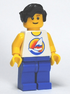 LEGO Surfboard on Ocean (twn127) Town / City Minifigure