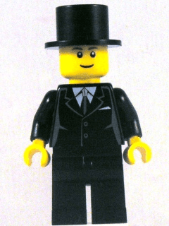 LEGO Suit Black Top Hat (twn133) minifigure