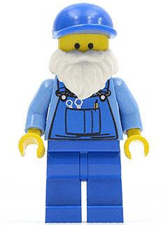 LEGO Janitor White Beard (twn160) minifigure
