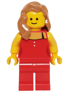 LEGO Lady in Red (twn222) Town / City Minifigure