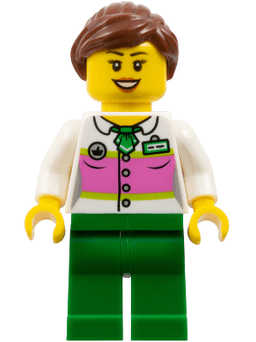 LEGO Supermarket Female Shop Assistant (twn228) minifigure