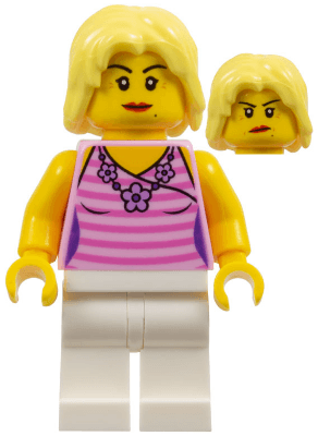 LEGO Mom Pink Striped Top (twn239) Town / City Minifigure