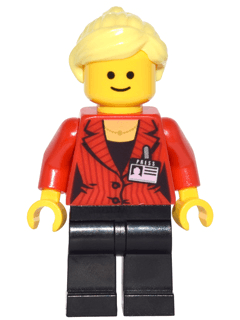 LEGO Press Woman / Reporter (twn259) Town / City Minifigure