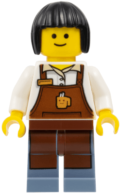 LEGO Barista without Gray Shading at Sides (twn270a) minifigure
