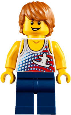 LEGO Surfer Male (twn314) Town / City Minifigure