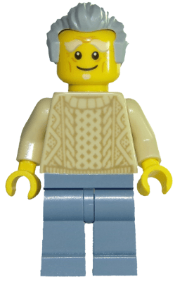 LEGO Child's Grandfather (twn327) Town / City Minifigure