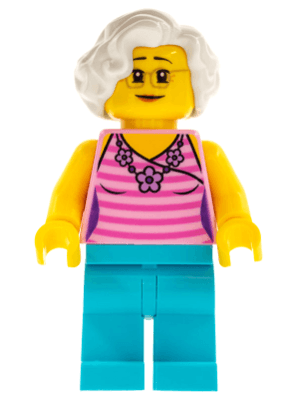 LEGO Child's Grandmother (twn328) Town / City Minifigure